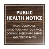 Signs ByLITA Square Public Health Notice Wash Your Hands Sign