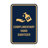 Portrait Round Complimentary Hand Sanitizer Sign