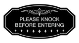 Victorian Please Knock Before Entering Sign