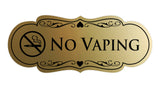 Signs ByLITA Designer No Vaping Sign
