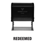 Black REDEEMED Self Inking Rubber Stamp