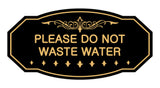 Victorian Please Do Not Waste Water Sign
