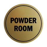 Signs ByLITA Circle Powder Room Sign