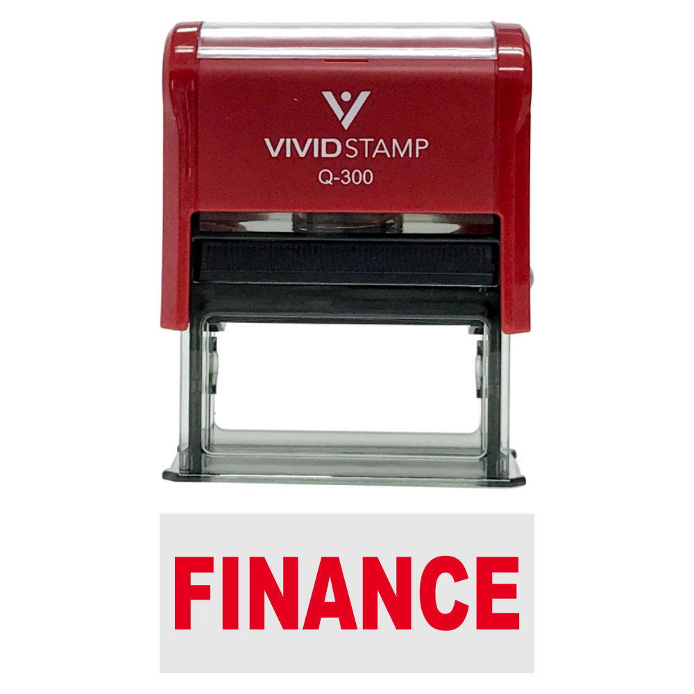 Finance Self-Inking Office Rubber Stamp