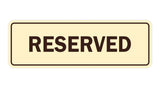 Signs ByLITA Standard Reserved Sign