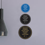 Circle Sensitive Plumbing Do Not Flush Anything Except Toilet Paper Wall or Door Sign