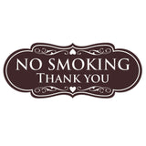 Designer NO SMOKING Thank You Sign