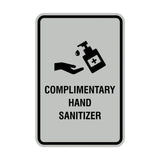 Portrait Round Complimentary Hand Sanitizer Sign