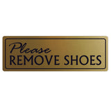 Basic PLEASE REMOVE SHOES Wall Door Sign