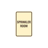 Portrait Round Sprinkler Room Sign