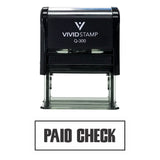 Paid Check Self-Inking Office Rubber Stamp