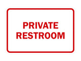 Signs ByLITA Classic Framed Private Restroom Sign