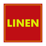 Signs ByLITA Square Linen Sign with Adhesive Tape, Mounts On Any Surface