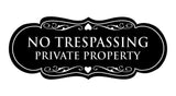 Signs ByLITA Designer No Trespassing Private Property Sign