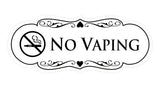 Signs ByLITA Designer No Vaping Sign