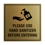Square Please Use Hand Sanitizer Before Entering Sign