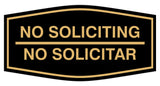Signs ByLITA Fancy No Soliciting No Solicitar Sign