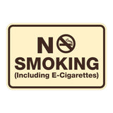 No Smoking including E-Cigarettes Sign