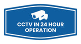 Fancy CCTV in 24 Hour Operation Wall or Door Sign