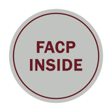 Signs ByLITA Circle FACP Inside Sign
