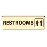 Standard Restrooms Sign