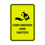 Portrait Round Complimentary Hand Sanitizer Sign