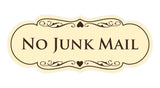 Signs ByLITA Designer No Junk Mail Sign