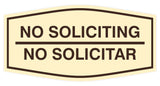 Signs ByLITA Fancy No Soliciting No Solicitar Sign