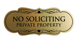 Signs ByLITA Designer No Soliciting Private Property Sign