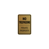 Signs ByLITA Portrait Round no trespassing private property Sign
