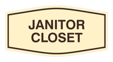 Fancy Janitor Closet Sign