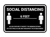 Classic Framed Social Distancing Sign