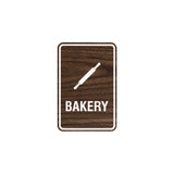 Signs ByLITA Portrait Round Bakery Sign with Adhesive Tape, Mounts On Any Surface, Weather Resistant, Indoor/Outdoor Use