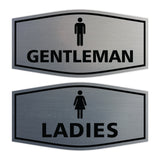Signs ByLITA Fancy Ladies and Gentlemen Sign Set, 2-Pack