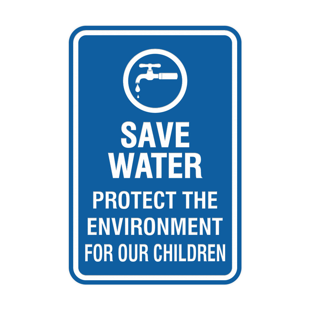 Portrait Round Save Water Protect The Environment For Our Children