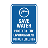Portrait Round Save Water Protect The Environment For Our Children