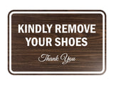 Signs ByLITA Classic Framed Kindly Remove Your Shoes