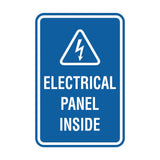 Portrait Round Electrical Panel Inside Sign