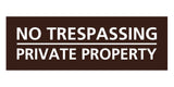 Signs ByLITA Basic No Trespassing Private Property Sign