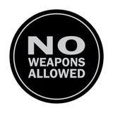 Signs ByLITA Circle No Weapons Allowed Sign