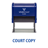 Court Copy Self Inking Rubber Stamp