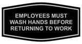Signs ByLITA Fancy Employees Must Wash Hands Before Returning to Work Sign