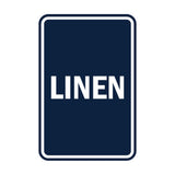 Portrait Round Linen Sign