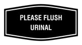 Fancy Please Flush Urinal Wall or Door Sign