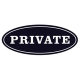 Oval PRIVATE Sign