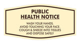 Fancy Public Health Notice Please Wash Your Hands Sign