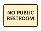 Signs ByLITA Classic Framed No Public Restroom