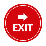 Signs ByLITA Circle Exit-Right Sign
