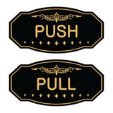 Victorian Push Pull Sign Set