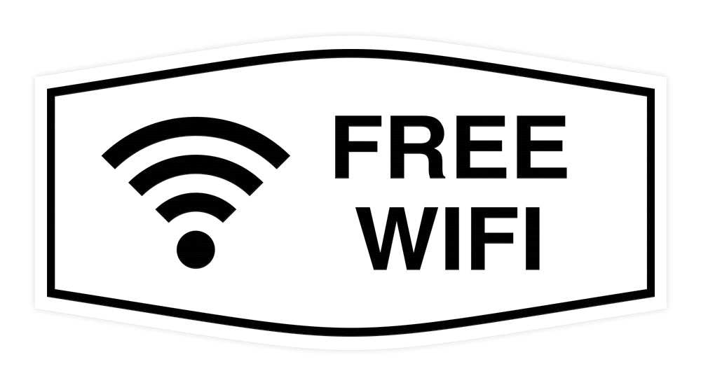 Signs ByLITA Fancy Signs ByLITA Fancy Free Wifi Sign